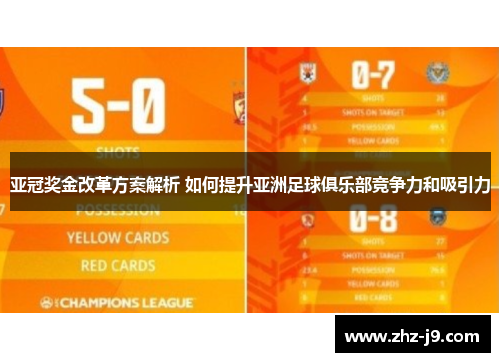 亚冠奖金改革方案解析 如何提升亚洲足球俱乐部竞争力和吸引力
